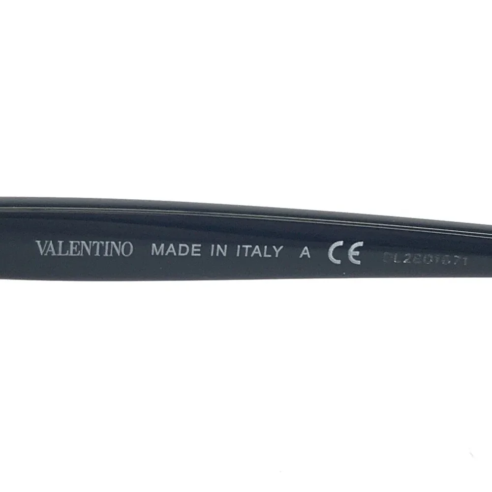 Valentino Eyeglasses Frames VA1004 3010 Blue Silver Cat Eye Full Rim 52-19-140